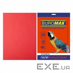 Buromax A paper 4, 80g, INTENSIVE red, 20sh (BM.2721320-05)