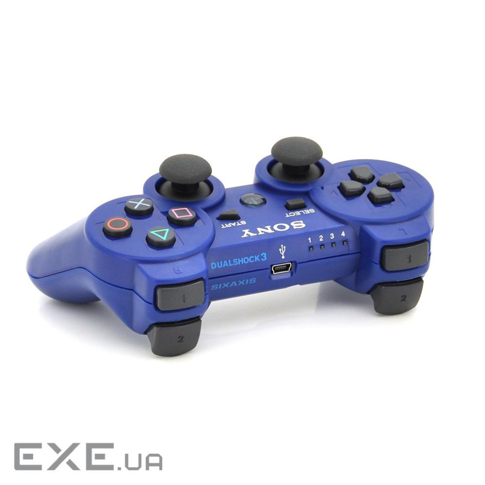 Геймпад бездротової для PS3 SONY Wireless DUALSHOCK 3 (Blue), 3.7V, 500mAh, B (PS3 SONY Wireless-Be)