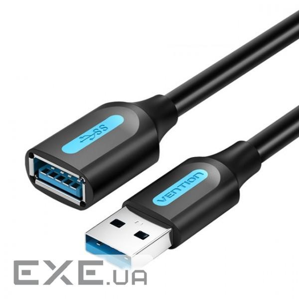 Дата кабель USB 3.0 AM/AF 1.0m black Vention (CBHBF)