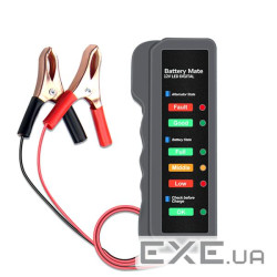 Тестер для акумуляторних батарей BM-310 + крокодилі , 12V, LED (YT-BM-310)