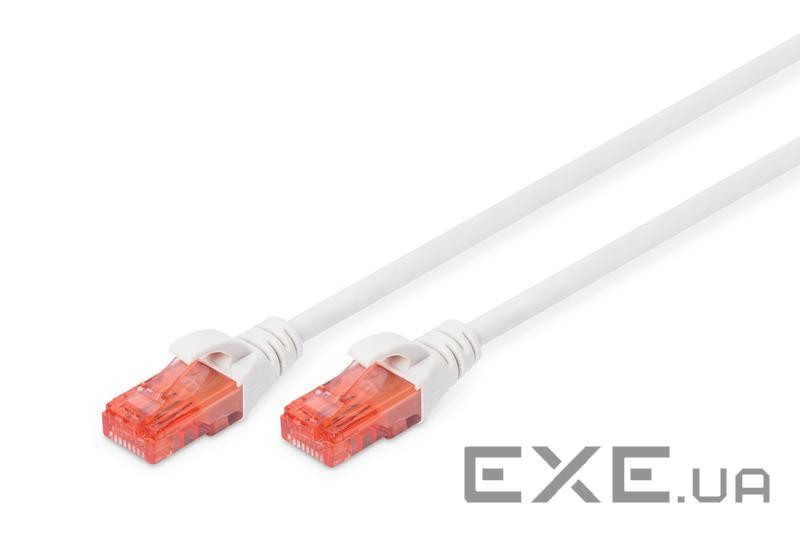 Патч-корд 0.5м , CAT 6 UTP, AWG 26/7, Cu, LSZH, white Digitus (DK-1617-005/WH)
