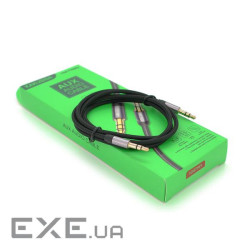 Кабель iKAKU KSC-389 ROUYA AUX Audio DC3.5 тато-тато 1.0м , GOLD Stereo (YT-AUXGJ(M) / (M)-KSC-389-B)