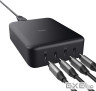 Зарядний пристрій мережевий Trust Maxo 240Вт,GaN, 4xUSB-C,PD, чорний (25413)