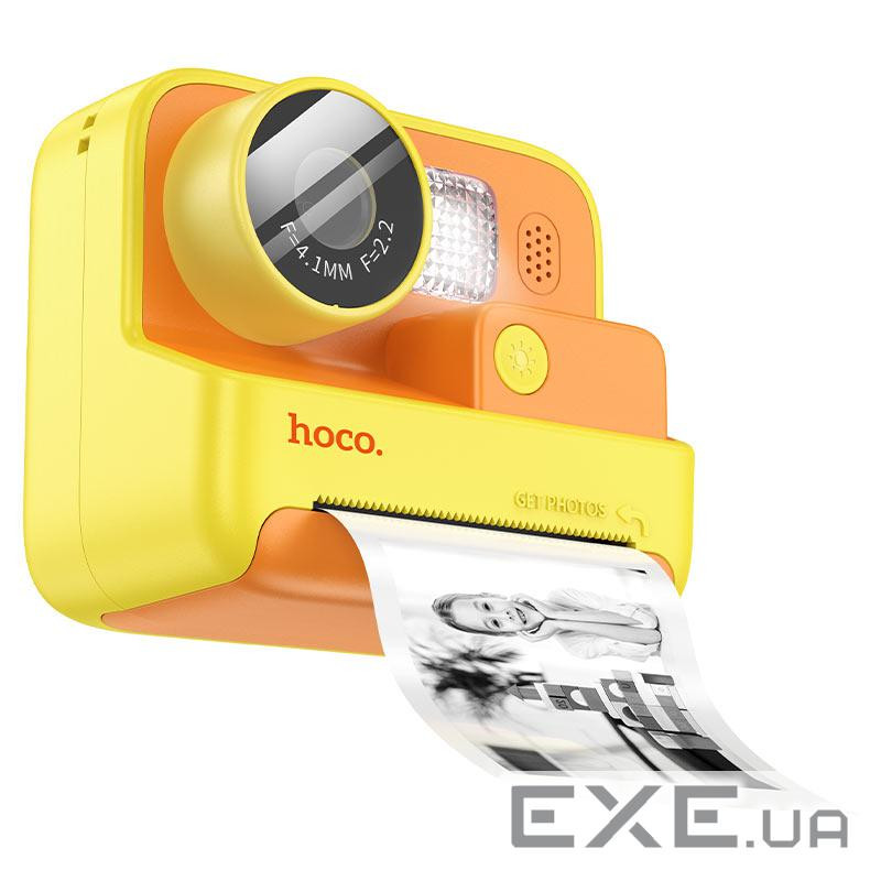 Дитячий фотоапарат HOCO DV200 з двома камерами та функцією миттєвого друку, підтримка (HOCO DV200Y)