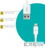 Дата кабель USB 2.0 AM to Lightning 1.2m white Piko (1283126496165)