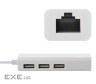 USB Hub Type-C Hub 3-port USB2.0 + RJ45 Fast Ethernet (S0742)