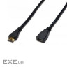Кабель мультимедійний HDMI M to HDMI M 5.0m Digitus (AK-330201-050-S)