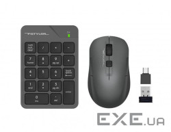 Комплект (клавиатура цифровая, мышь) беспроводной Fstyler FG1600C Air2 Grey (FG1600C Air2 (Grey))