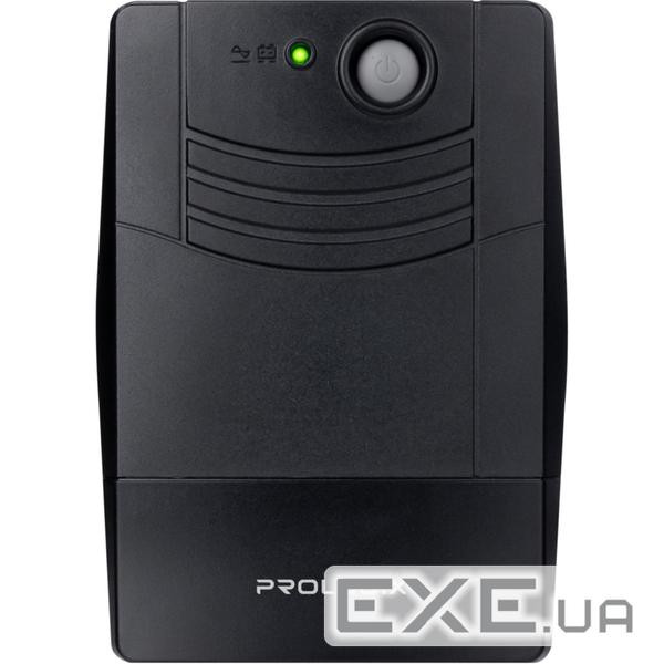ДБЖ Prologix 600 (PLP600VA2LED), Lin.int., AVR, 2 x євро, пластик