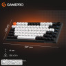 Дротова механічна клавіатура GamePro MK160 V2 Warden QLAB Sakura Black (MK160-V2-B-QS)