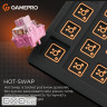 Дротова механічна клавіатура GamePro MK160 V2 Warden QLAB Sakura Black (MK160-V2-B-QS)