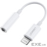 Перехідник Lightning to 3.5 mm 0.1m Headphone Jack Adapter Model US212 white Ugreen (30759)