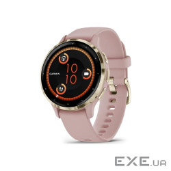 Смарт-годинник Garmin Venu 3S, Dust Rose + Soft Gold, GPS (010-02785-03)