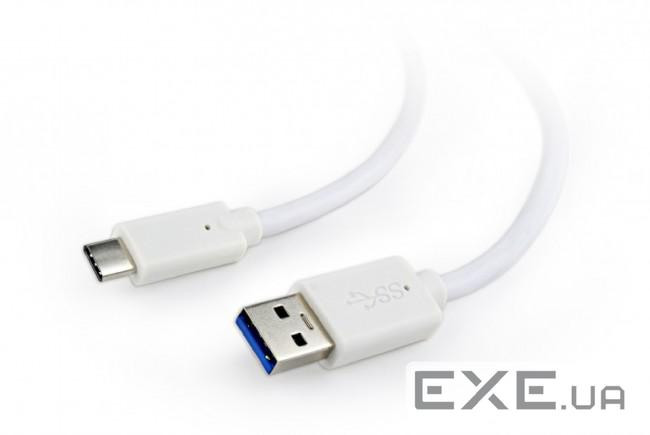Дата кабель USB 3.0 AM to USB-C 1.0m Cablexpert (CCP-USB3-AMCM-1M-W)