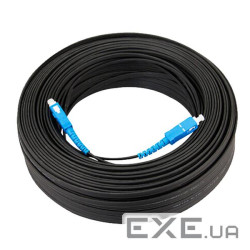 Патчкорд оптичний зовнішній SC/UPC-SC/UPC, волокно G657a2, фігура 8 зі сталевими лозинами (sc-sc200)