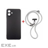 Чохол до мобільного телефона Dengos Case + Cross-body Strap Samsung Galaxy A07 Black (DG-KM-CCRB-15)