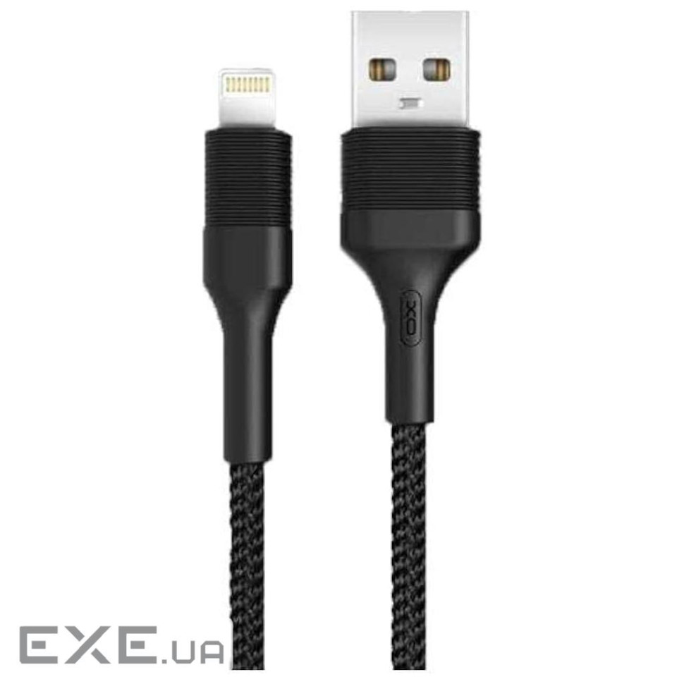 Дата кабель USB 2.0 AM to Micro 5P 1.0m 2.1A black XO (NB51-M-1-BK)