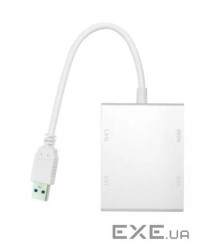 Док-станція PowerPlant з виходом Type-C на 4 HDMI (HDUSB03) (CA915088)