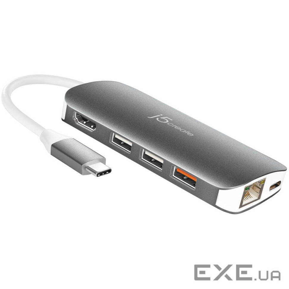 Багатопортовий мультиадаптер J5create JCD383-N, USB Type-C 9-в-1