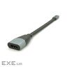 Перехідник USB-C to HDMI F 0.18m black-gray Voltronic (Type-C(M)/HDMI(F)flat18cm)