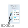 Кабель HDMI M-M,10.0 м, V2.0, 4K 60Гц , Aluminum Alloy Blue Vention (ALHSL)