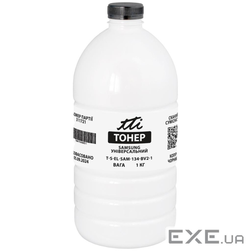 Тонер Samsung, 1кг universal bottle TTI (TSM-T134-BV2-1)