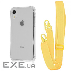 Чохол WAVE Clear Case with Strap iPhone Xr yellow (57005 yellow)