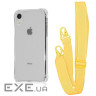 Чохол WAVE Clear Case with Strap iPhone Xr yellow (57005 yellow)
