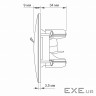 Комп'ютерна розетка Videx BINERA CAT6+CAT3 подвійна кремова (VF-BNSK2PC6TF3-CR)