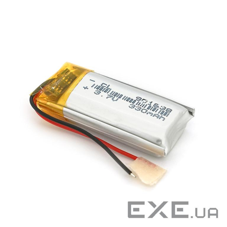 Літій-полімерний акумулятор 9*16*38mm (Li-ion 3.7В 480мА &middot, год) (901638) ) (901638)