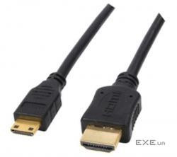 Кабель мультимедійний HDMI A to HDMI C (mini), 5.0m Atcom (6155)