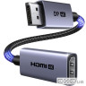 Кабель мультимедійний DisplayPort M to HDMI M 4K60Hz 18Gbps HDR10 3D Ugreen (95418)