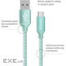 Дата кабель USB 2.0 AM to USB-C 1.0m mint ColorWay (CW-CBUC003-MT)