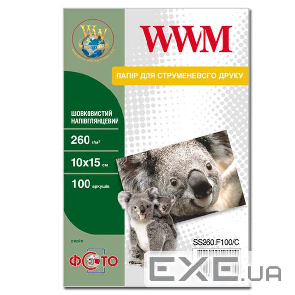 Фотопапір WWM 10x15 (SS260.F100/C)