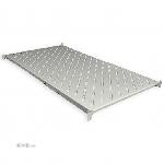 Полка 19 "4 точки крепл., 850мм глиб., Перфорована, т.м.2мм, сіра (UA-SH4-850G)