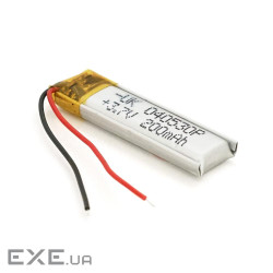 Літій-полімерний акумулятор 4*08*30mm (Li-ion 3.7В 200мА&middot,год) (400830)