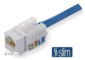 Модуль Keystone RJ45, UTP, Slim, Cat.5e, 110 IDC, захисна кришка KINGDA KD-KJ2085UC5E