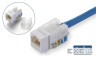 Модуль Keystone RJ45, UTP, Slim, Cat.5e, 110 IDC, захисна кришка KINGDA KD-KJ2085UC5E