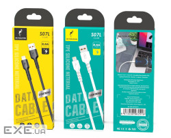 Кабель SkyDolphin S07L TPE High Elastic Line USB - Lightning (M/M), 1 м , White (USB-000593)