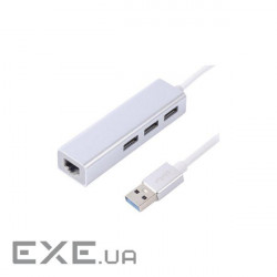 Hub Maxxter USB to Gigabit Ethernet, 3 Ports USB 3.0 (NEAH-3P-01)
