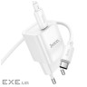 Зарядний пристрій HOCO C146A Charm USB-C PD20W + cable USB-C to USB-C White (6942007630269)