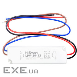 Блок живлення HiSmart 12V, 1.67А , 20W, IP67 (LPV-20-12)