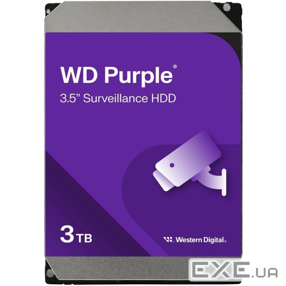 Жорсткий диск 3.5" 3TB WD (WD33PURZ)