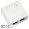 Комп"ютерна розетка RJ45x2 UTP cat.5e 8P8C Vinga (VCPRJ45O2)
