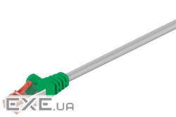 Патч-корд екранований RJ45 SFTP6 2.0m,cross AWG28 2xS D=6.0mm LSOH Cu,сірий (75.06.8459-1) (75.06.8459-1)