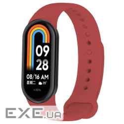 Силіконовий ремінець BeCover для Xiaomi Mi Smart Band 8 Dark Red (709385)