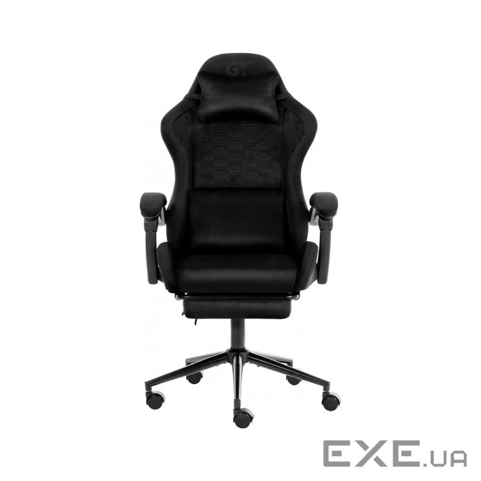 Крісло ігрове GT Racer X-2338 Black (X-2338 Fabric Black/Black Suede)