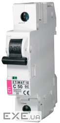 Автоматичний вимикач ETI  ETIMAT 10  DC 1p  C 50A (6 kA) (2137721)