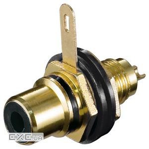 Гніздо Goobay FreeEnd-RCA,/ F Panel Socket Metal Gold (75.01.1308-1)