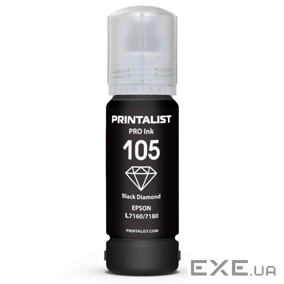 Чорнило Printalist Epson L7160/7180 70г Black Pigment (PL105BP)